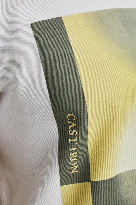 Cast Iron short sleeve r-neck regular fit tw